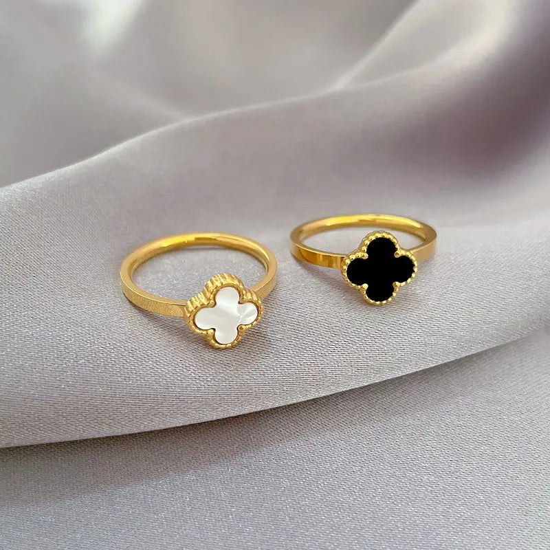 18KGP Four Leaf Clover Ring