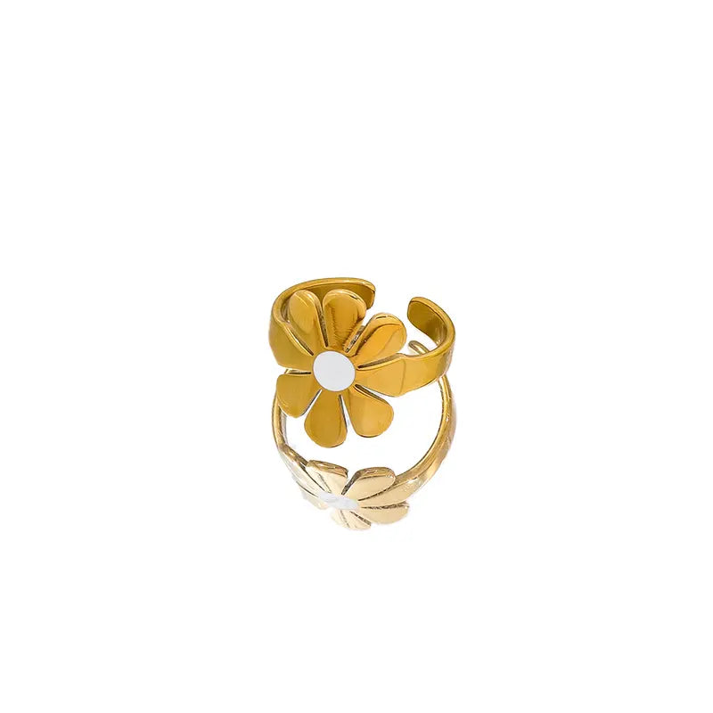 18KGP Daisy Open Ring (Adjustable)
