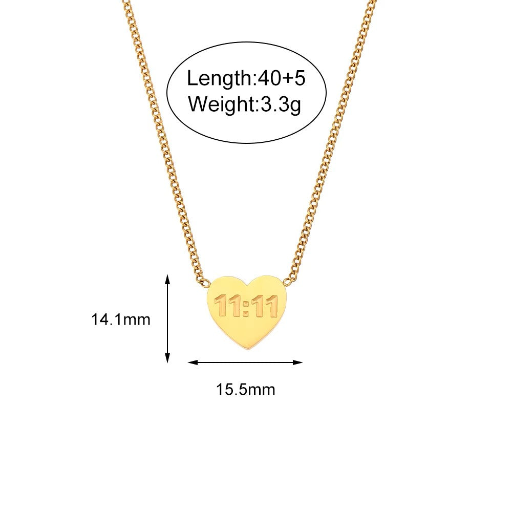 18K Gold Plated Angel-Number Necklace