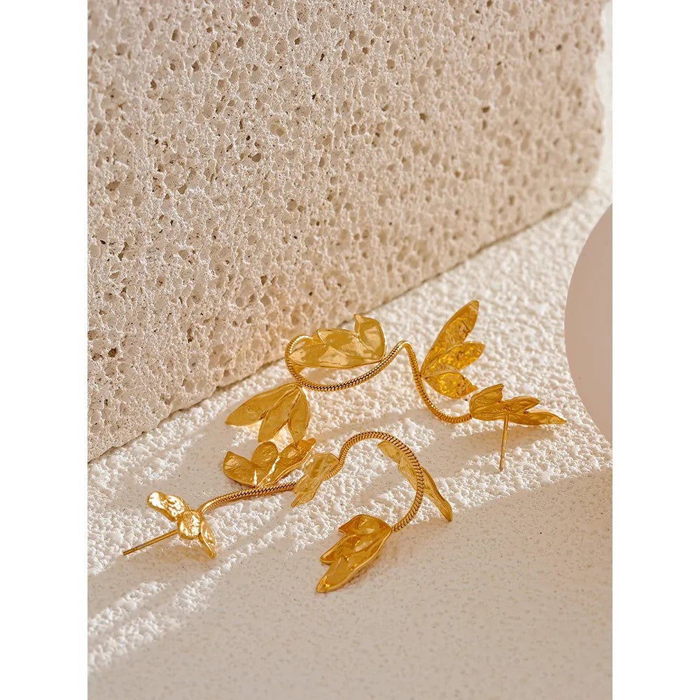 18K Gold Plated Shakti Drop Earrings
