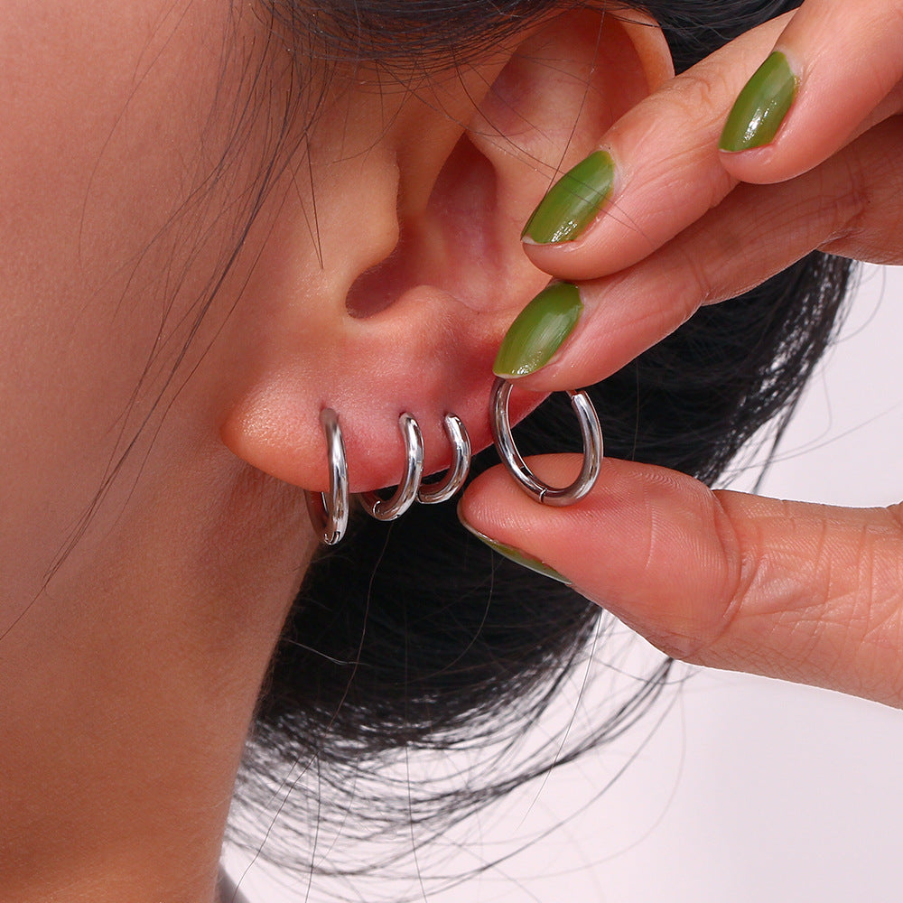 18K Gold Plated Tiny Sleeper Hoops
