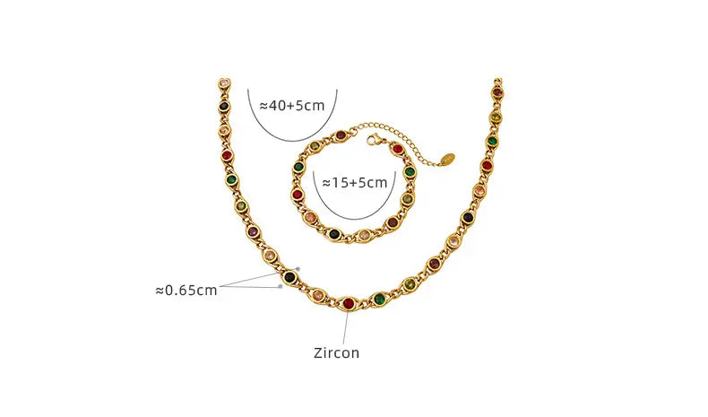18K Gold Pated Colour ZC Fish Eye Bracelet