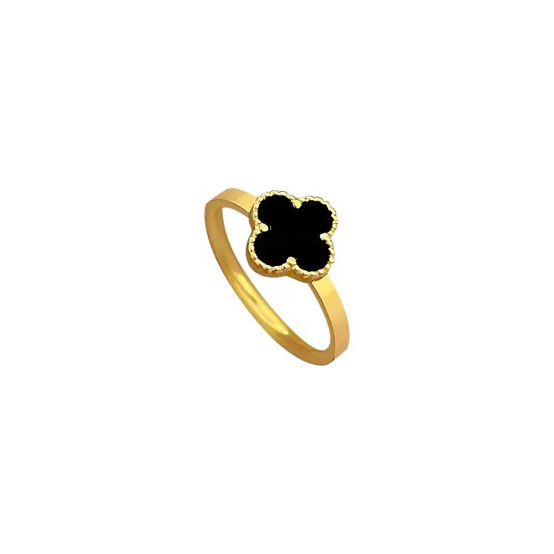 18KGP Four Leaf Clover Ring