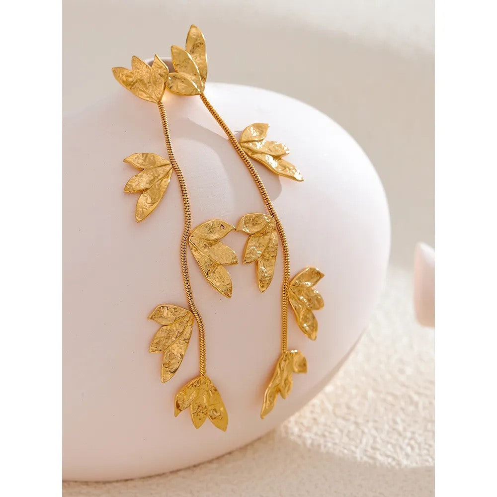 18K Gold Plated Shakti Drop Earrings
