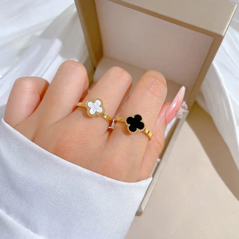 18KGP Four Leaf Clover Ring