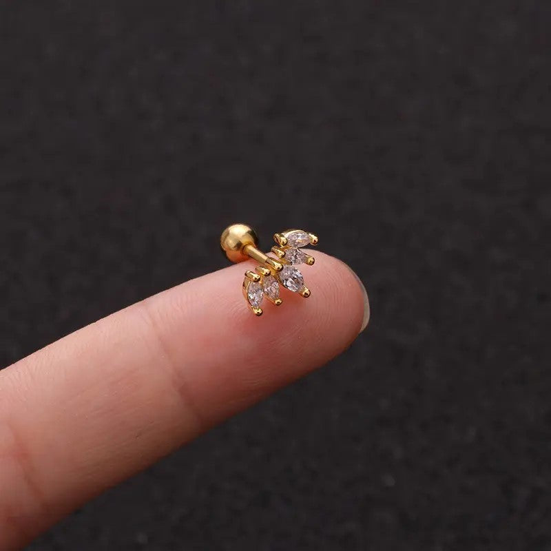 18K Gold Plated Cartilage Piercing Earrings (Singles)