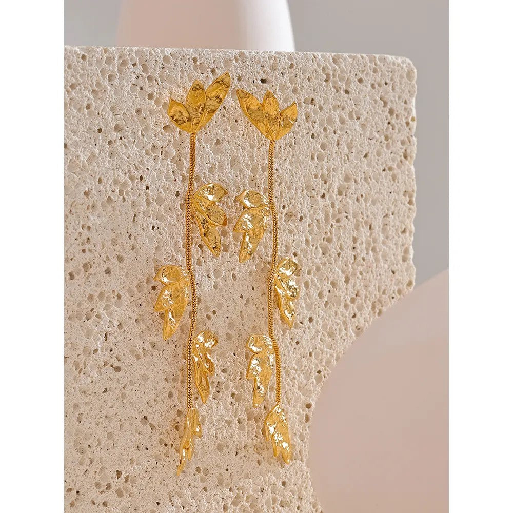 18K Gold Plated Shakti Drop Earrings