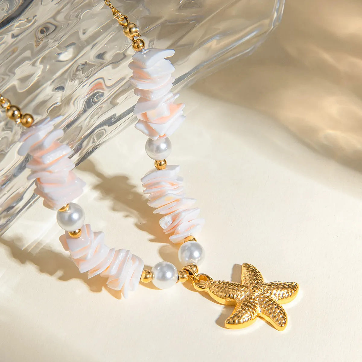 18K Gold Plated Ocean Charm Necklace