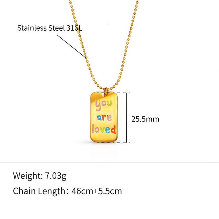 18K Gold Plated "You are Loved" Necklace