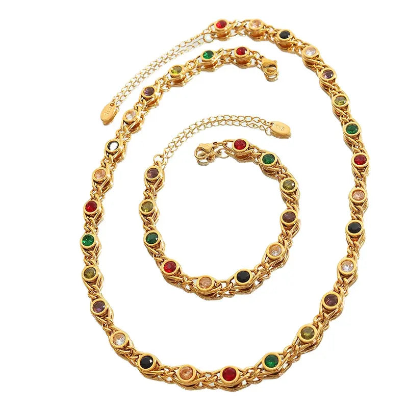 18K Gold Pated Colour ZC Fish Eye Bracelet