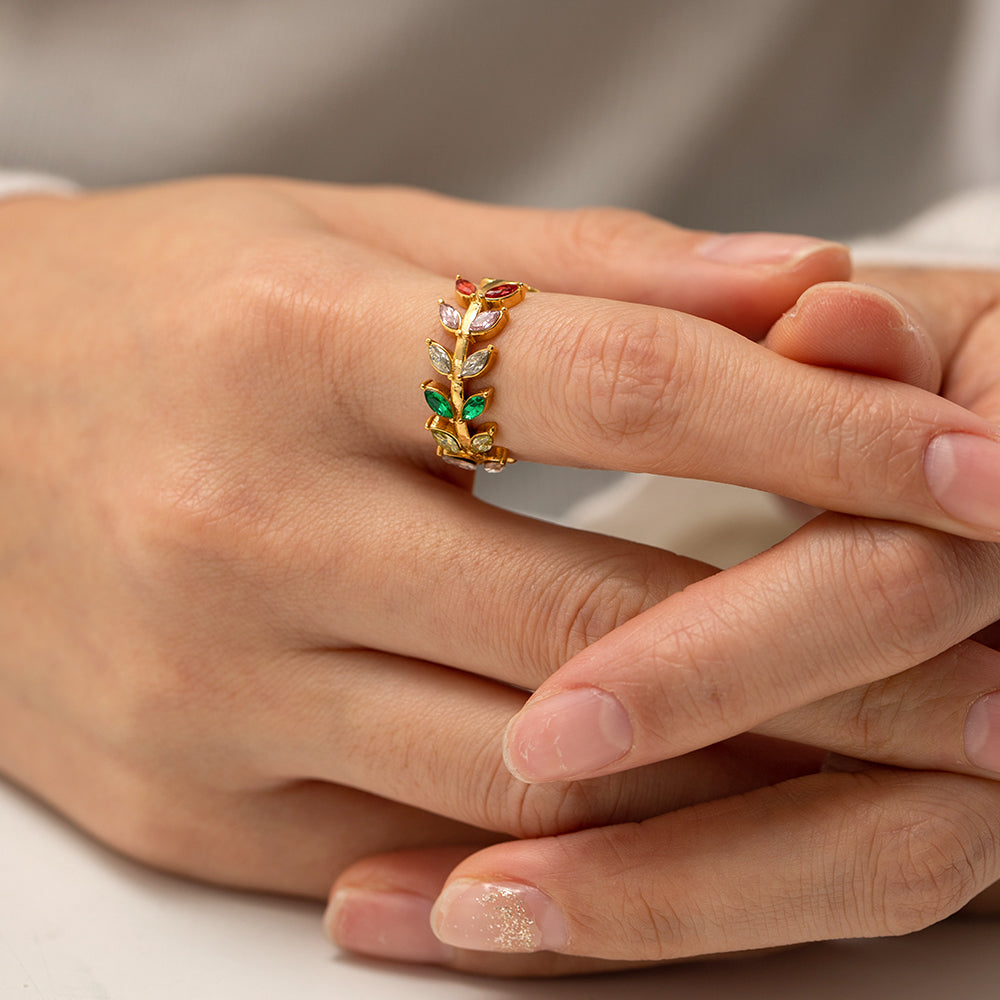 EUGY Leaf Ring (adjustable)