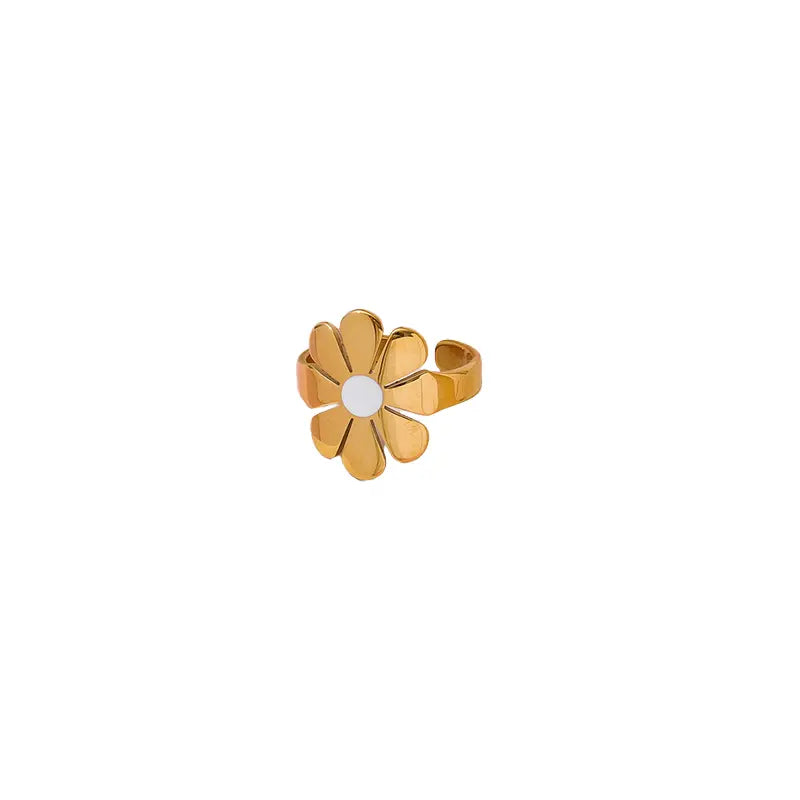 18KGP Daisy Open Ring (Adjustable)