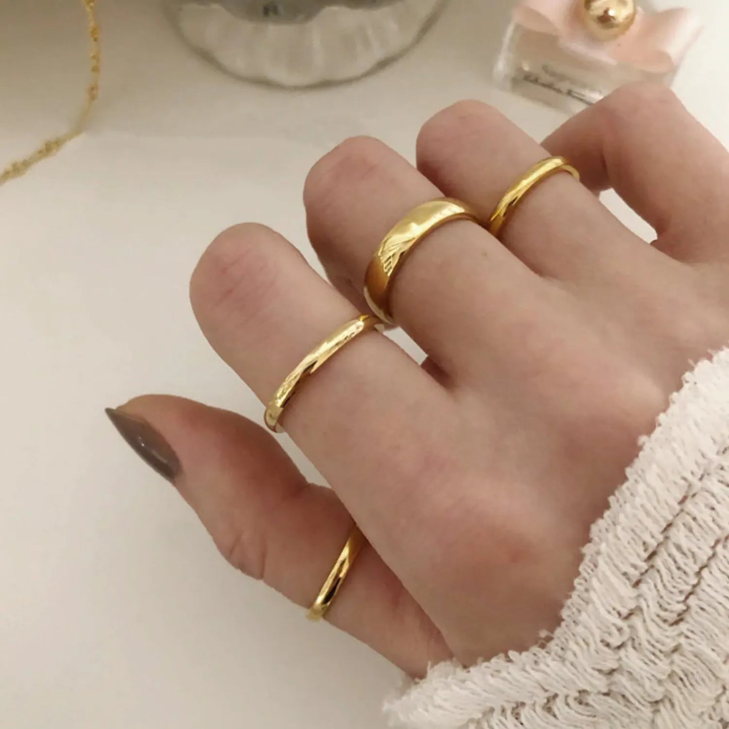 18KGP Dainty Eternity Band