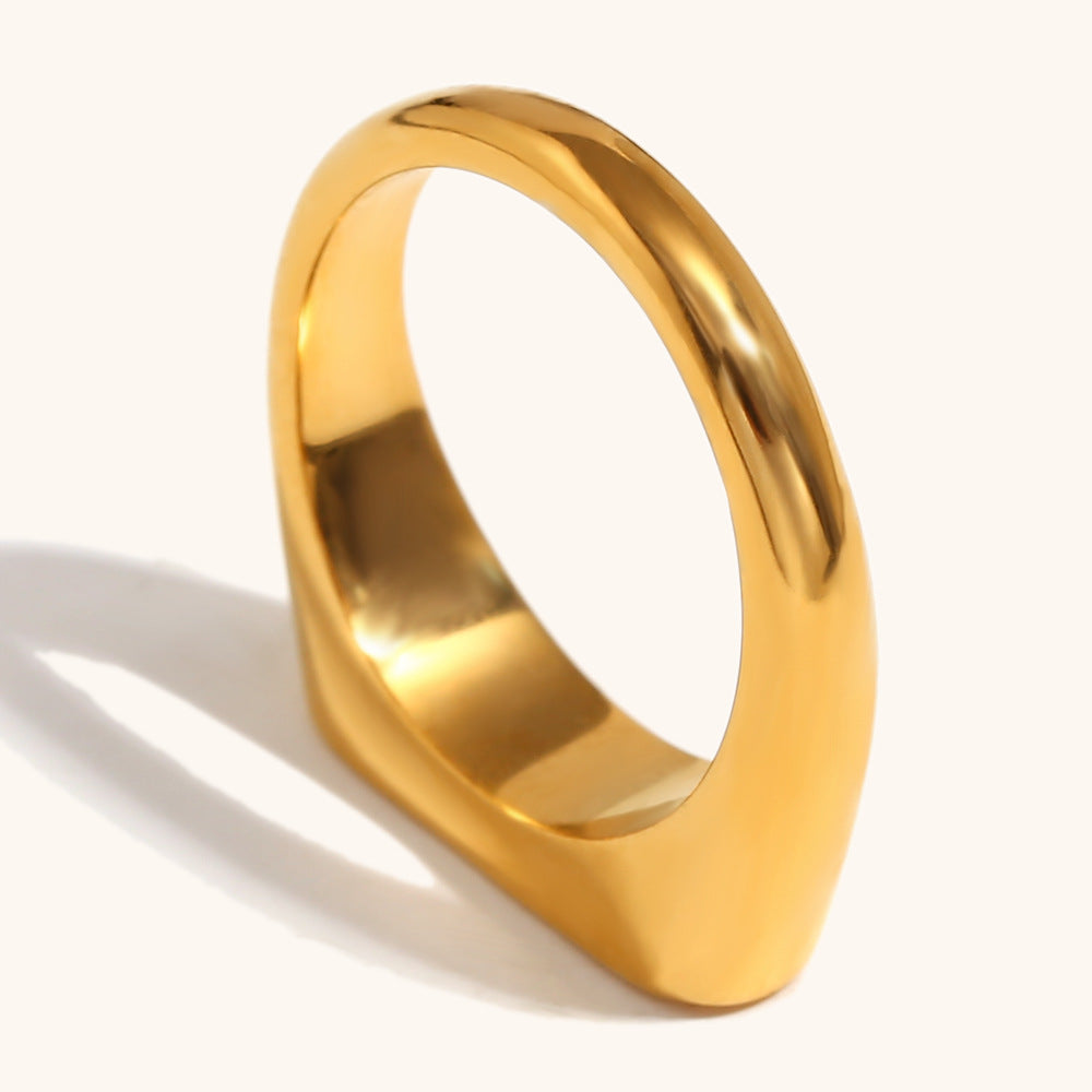 18K Gold Plated YOU CAN Signet Ring