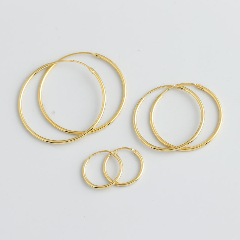 18K Gold Plated Classic Mini Hoop Earrings