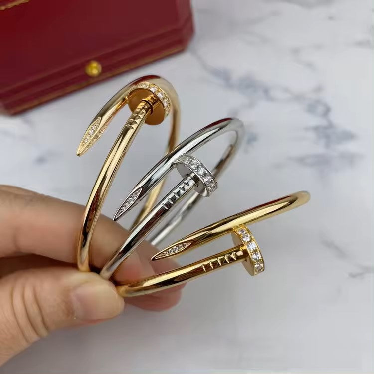 18K Gold Plated Nail Cuff Bangle