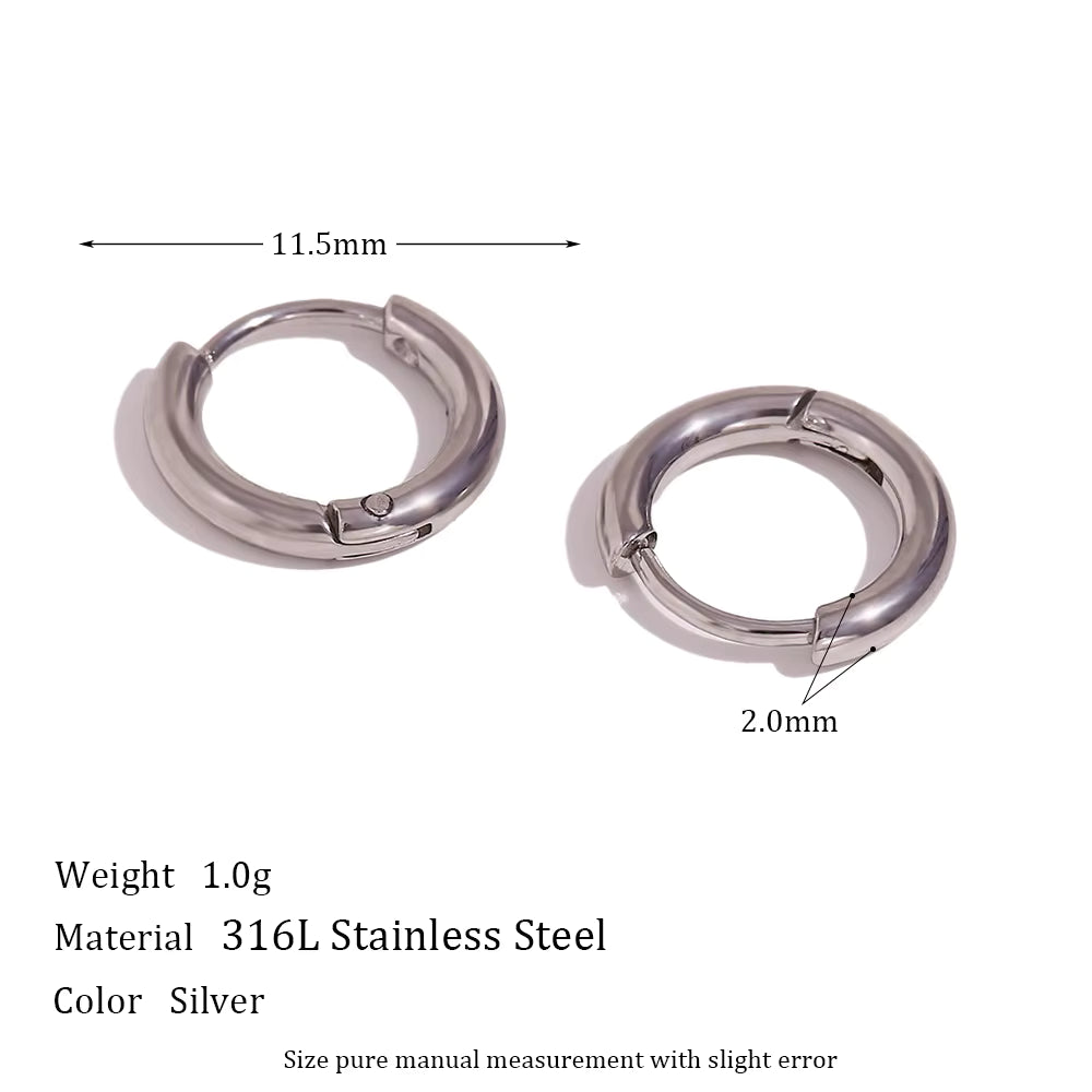 18K Gold Plated Tiny Sleeper Hoops