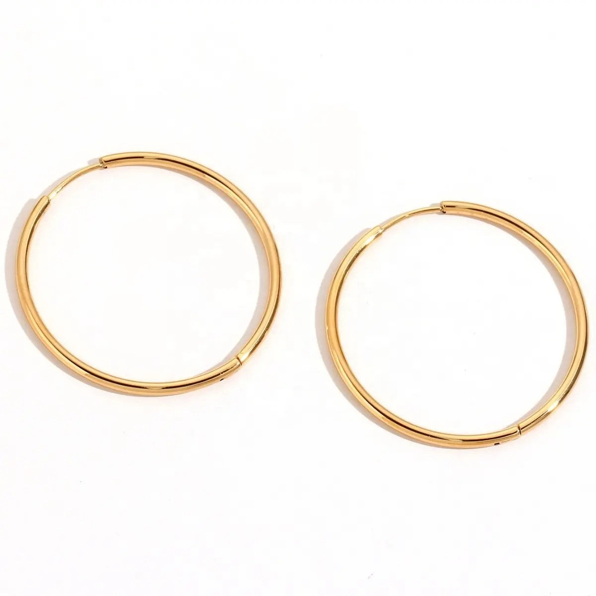 18K Gold Plated Huggie Hoop Earrings
