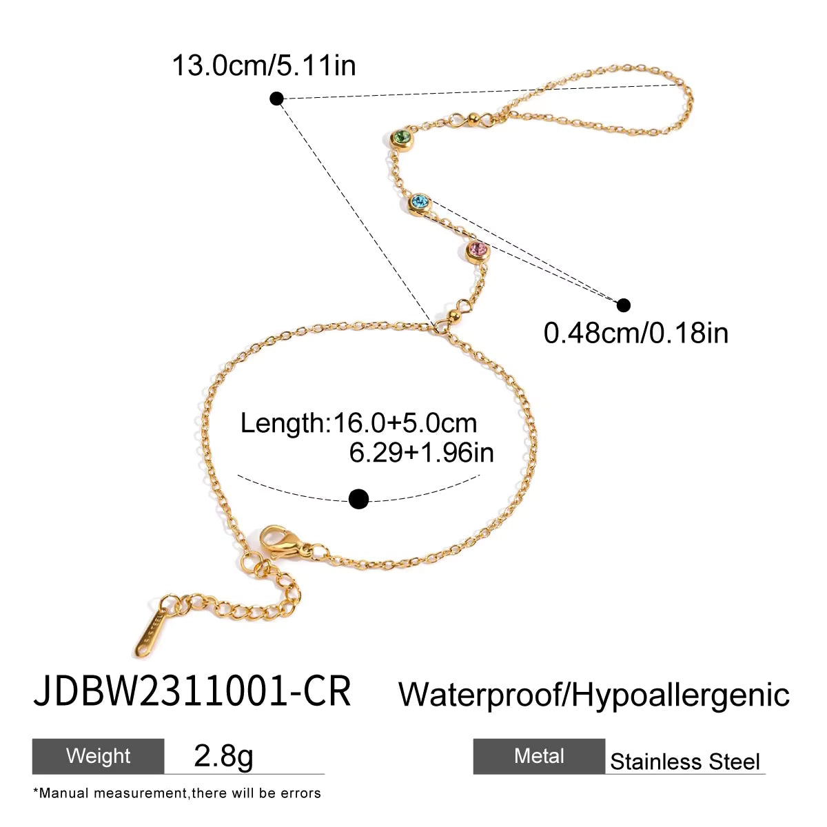 18K Gold Plated Ring Bracelets