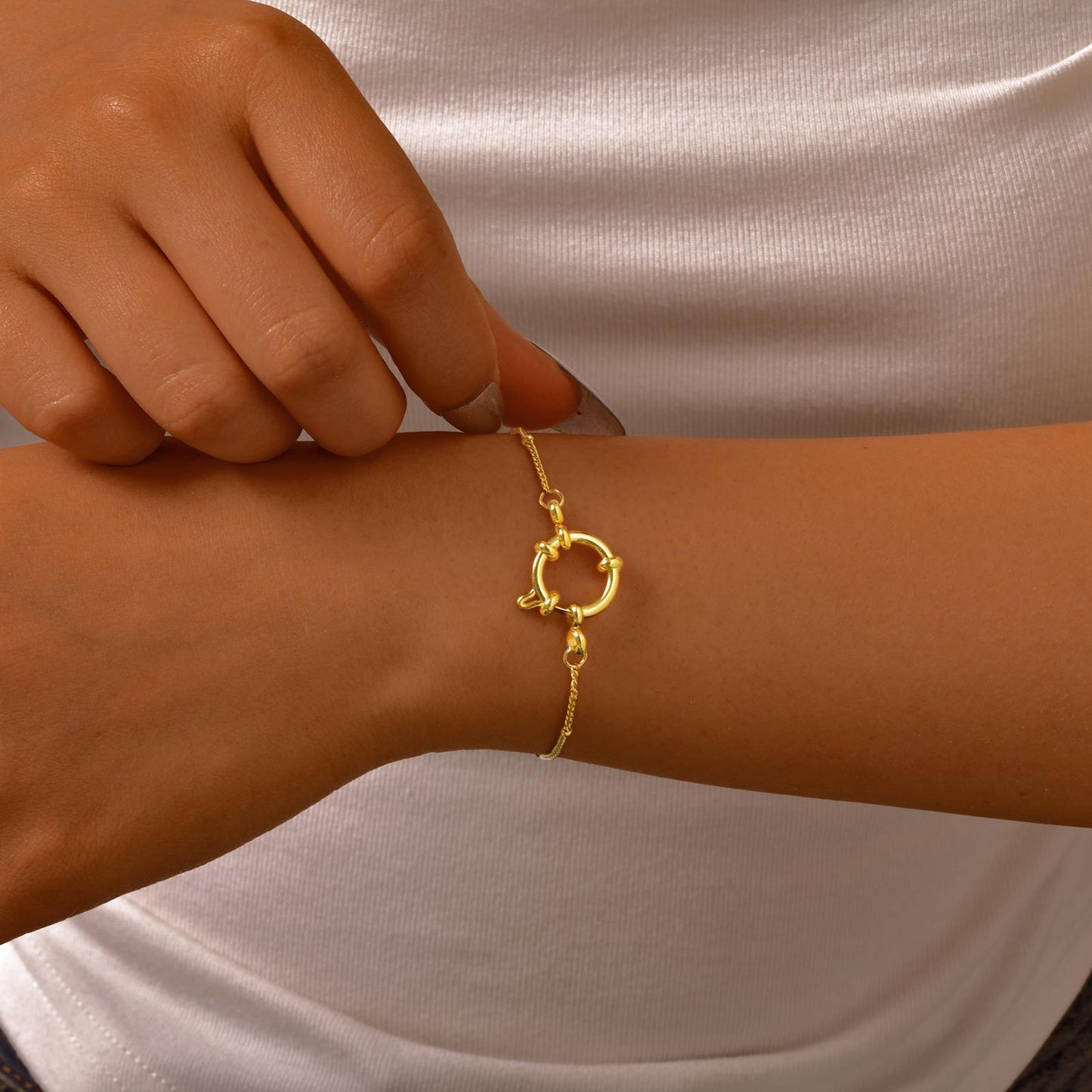 18K Gold Plated Buckle Bracelets