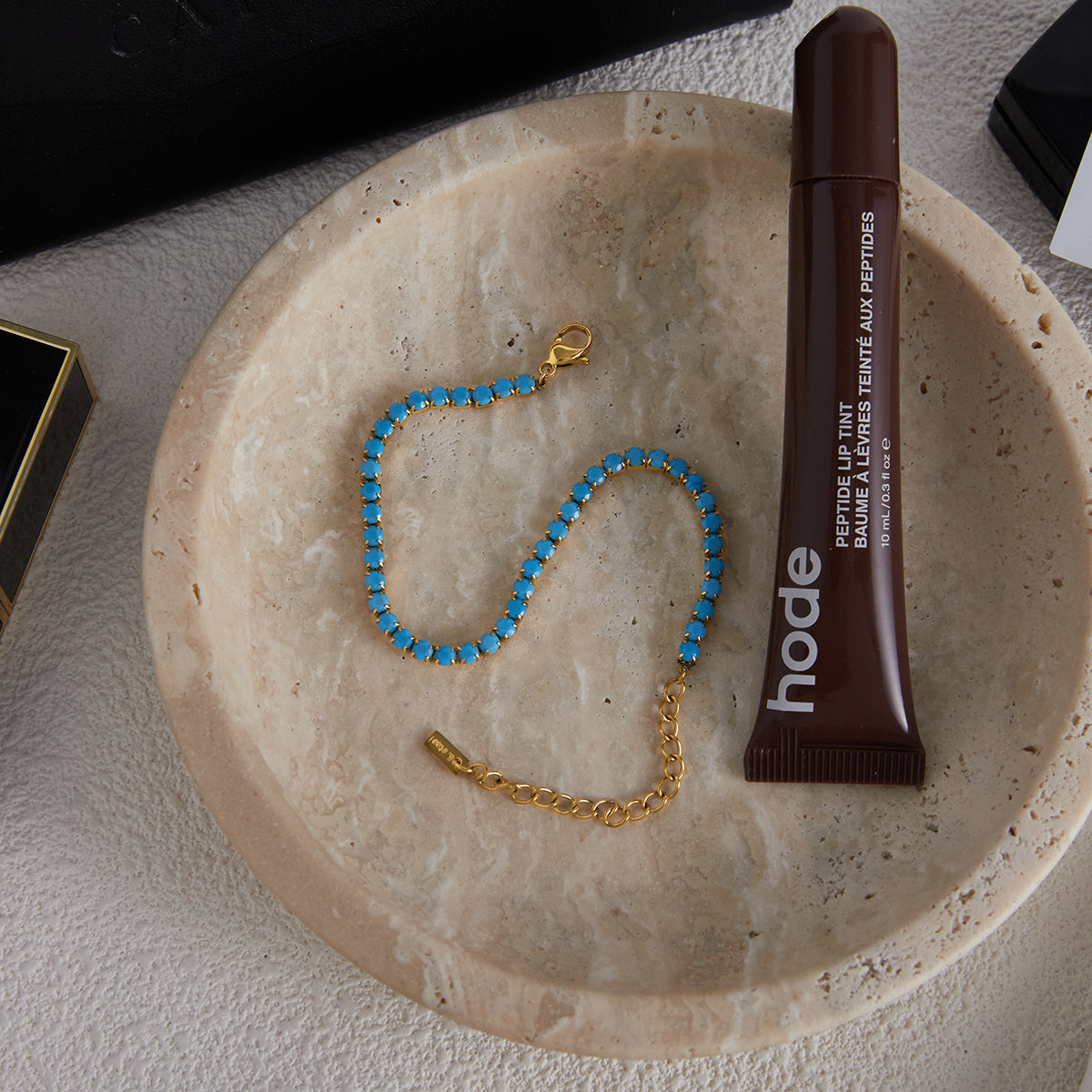 18K Gold Plated Turquoise Tennis Bracelet