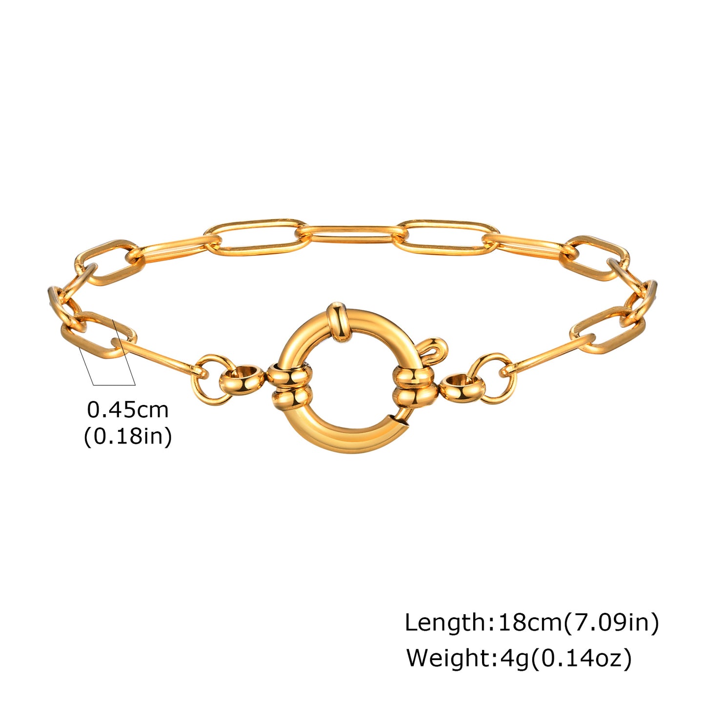 18K Gold Plated Buckle Bracelets
