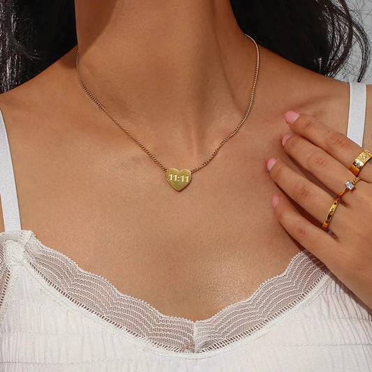 18K Gold Plated Angel-Number Necklace