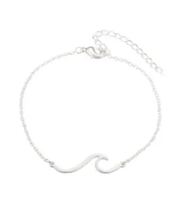 18KGP Wave Pendant Bracelet