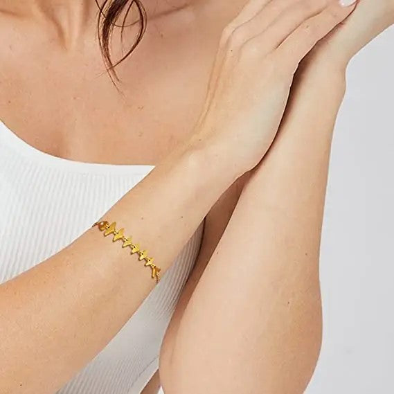 18K Gold Plated Fish Bracelet
