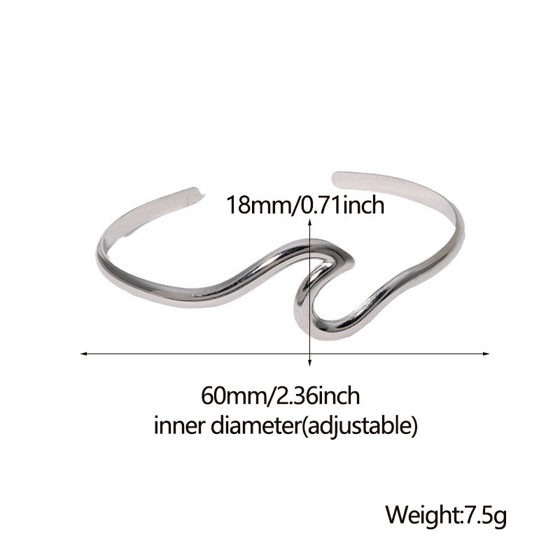 18K Gold Plated Wace Cuff Bangle