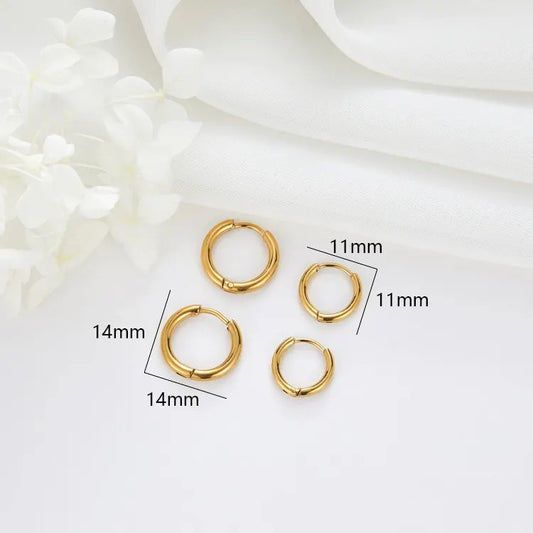 18K Gold Plated Mini Huggie Hoop