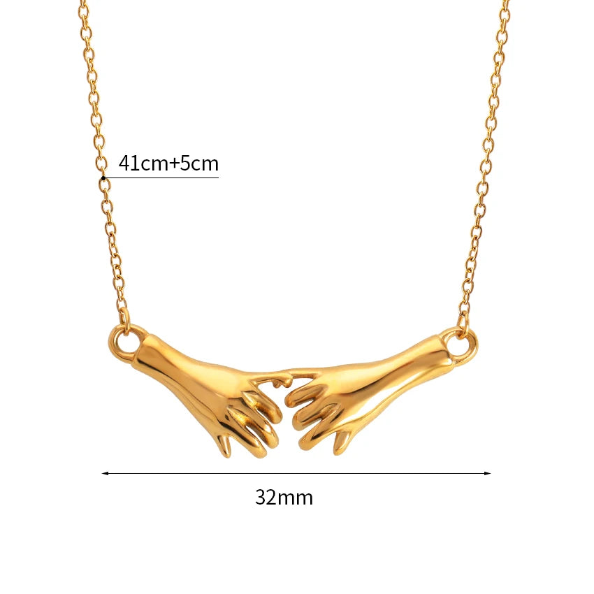 18K Gold Plated Pinky Promise Necklace