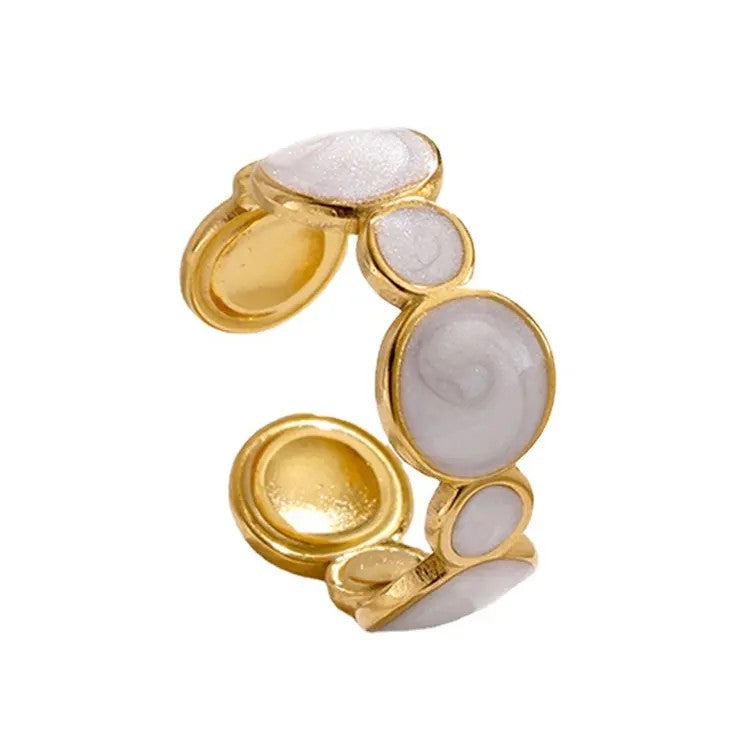 18K Gold Plated Shell Rings (Adjustable)