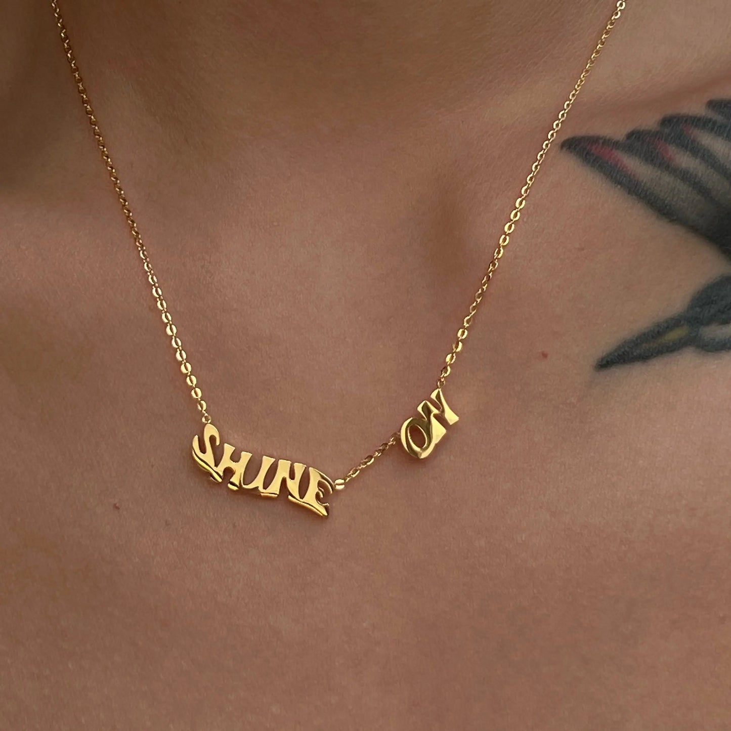 18k Gold Plated Shine On Necklace