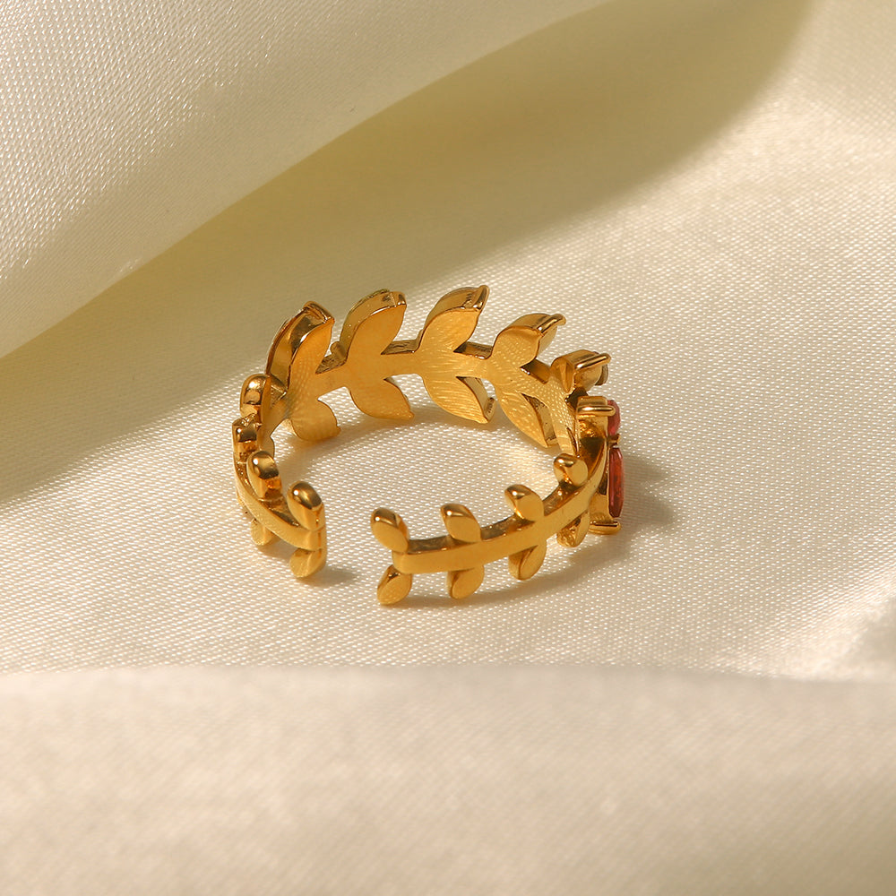 EUGY Leaf Ring (adjustable)