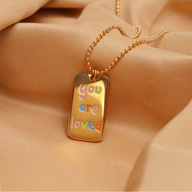 18K Gold Plated "You are Loved" Necklace