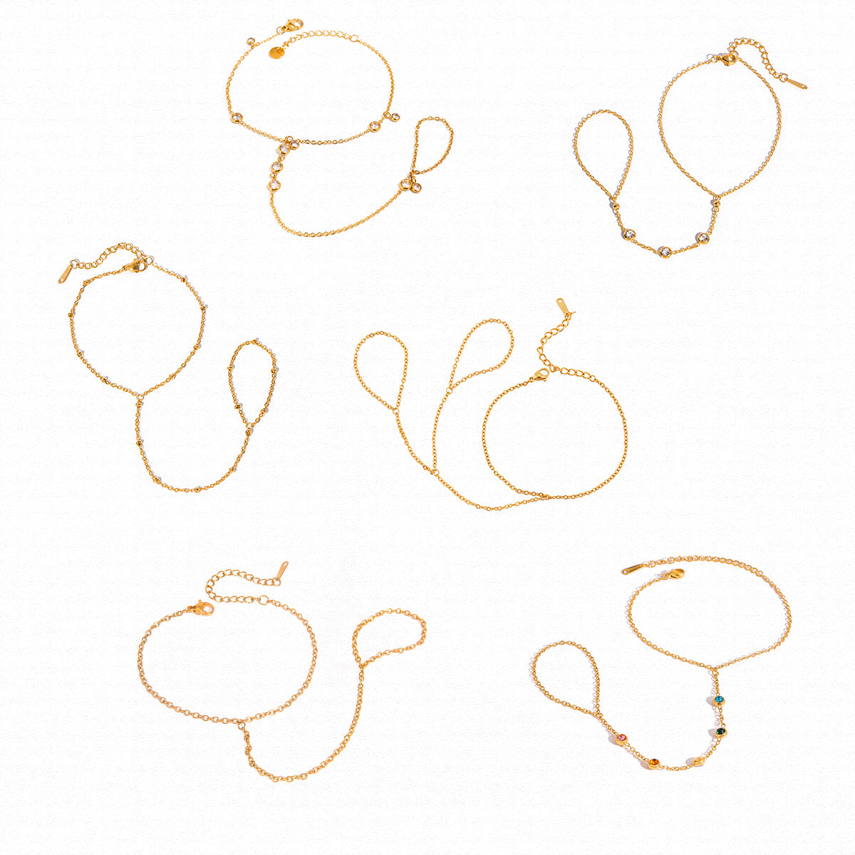 18K Gold Plated Ring Bracelets