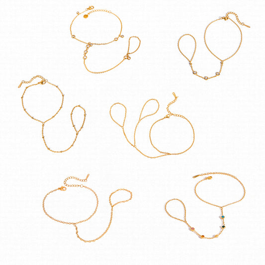 18K Gold Plated Ring Bracelets