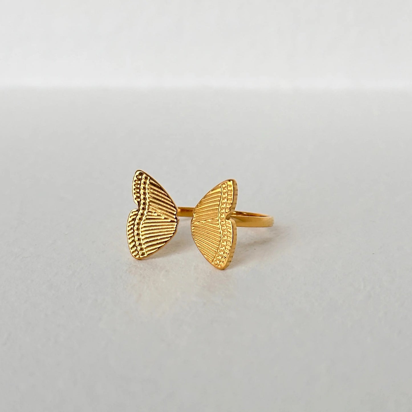 18K Gold Plated Butterfly Wings Ring