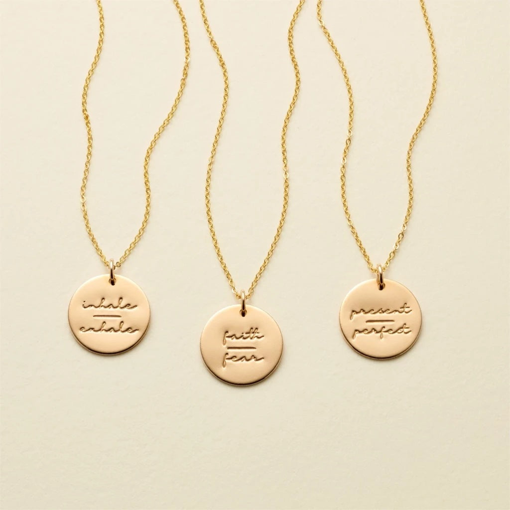 18K Gold Plated Motivation Necklaces