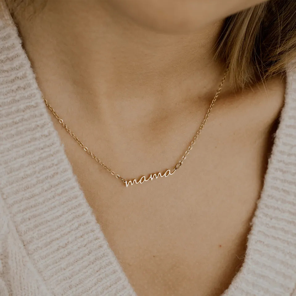 18K Gold Plated Mama Necklace