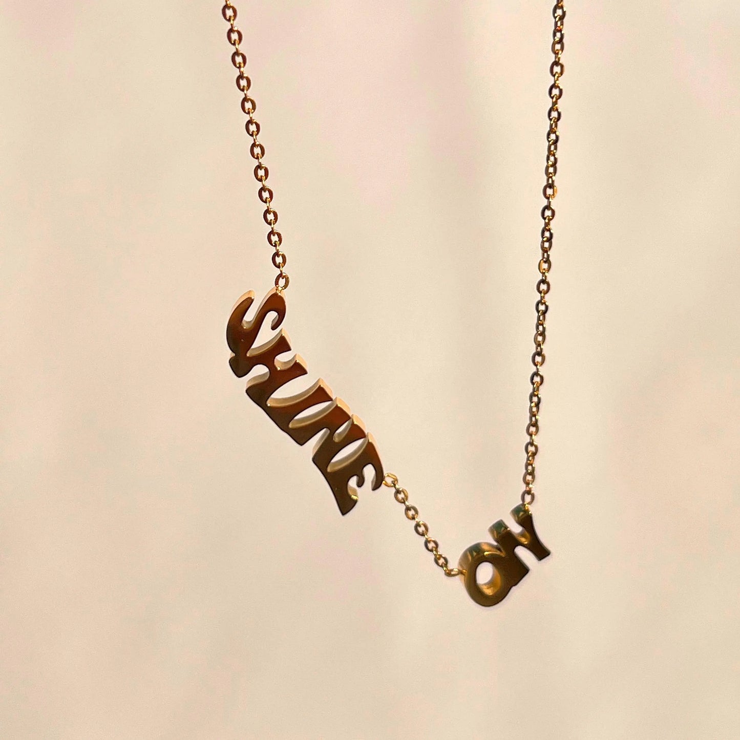 18k Gold Plated Shine On Necklace