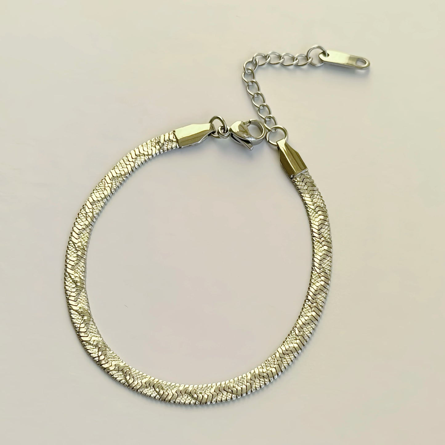 18k Gold Plated Vintage Embossed Flat Bracelet