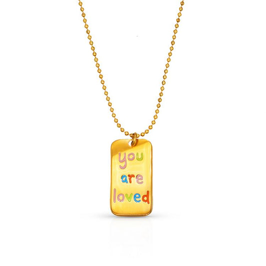 18K Gold Plated "You are Loved" Necklace