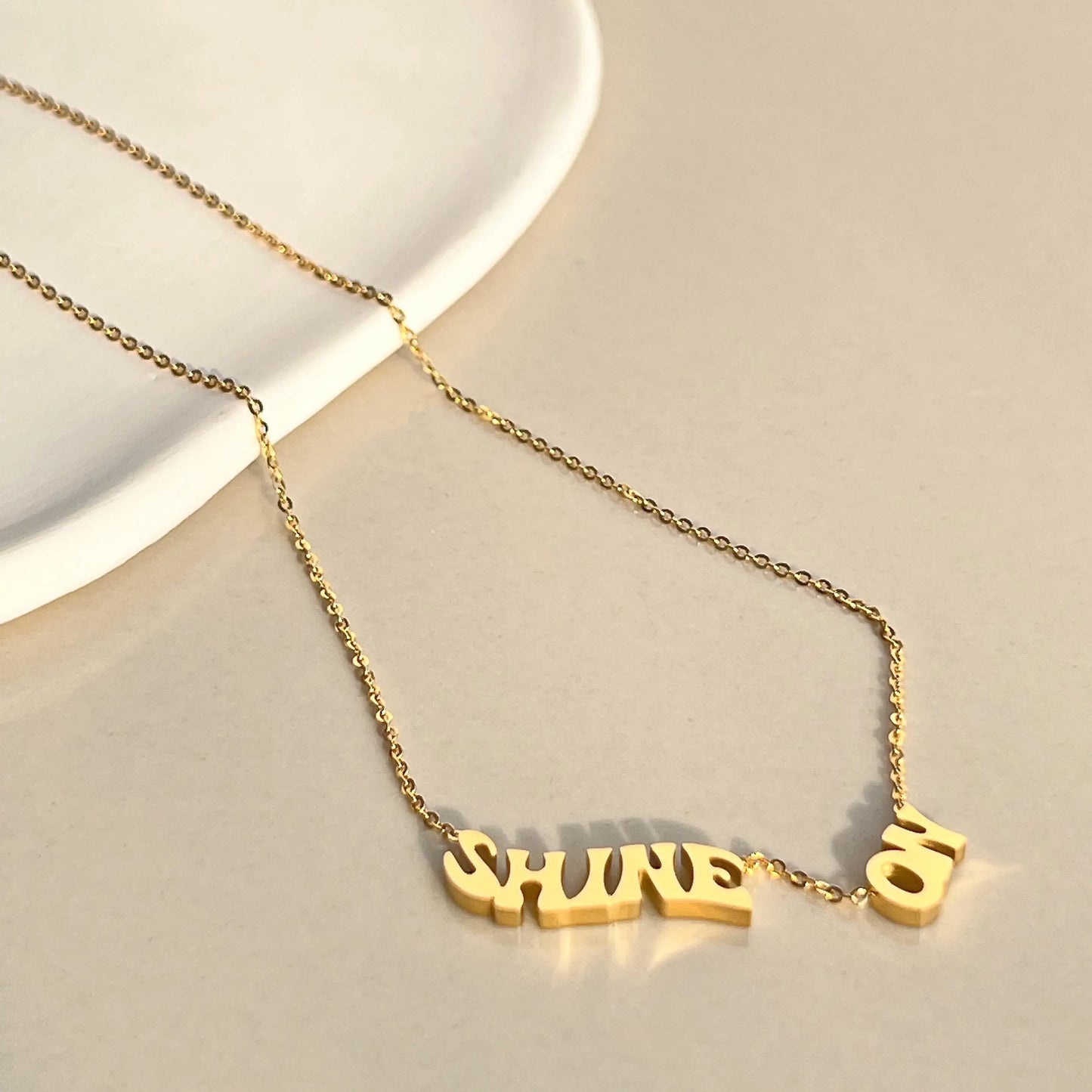 18k Gold Plated Shine On Necklace