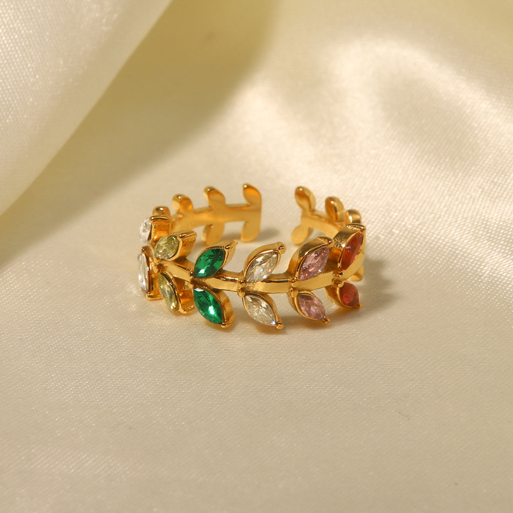 EUGY Leaf Ring (adjustable)
