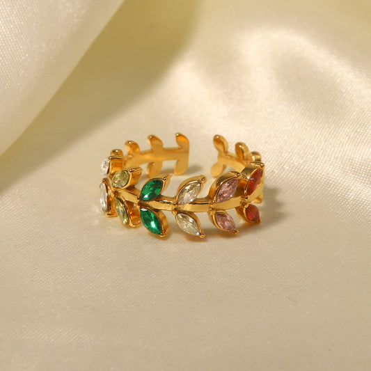 EUGY Leaf Ring (adjustable)