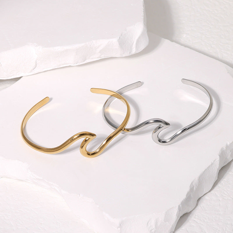 18K Gold Plated Wace Cuff Bangle