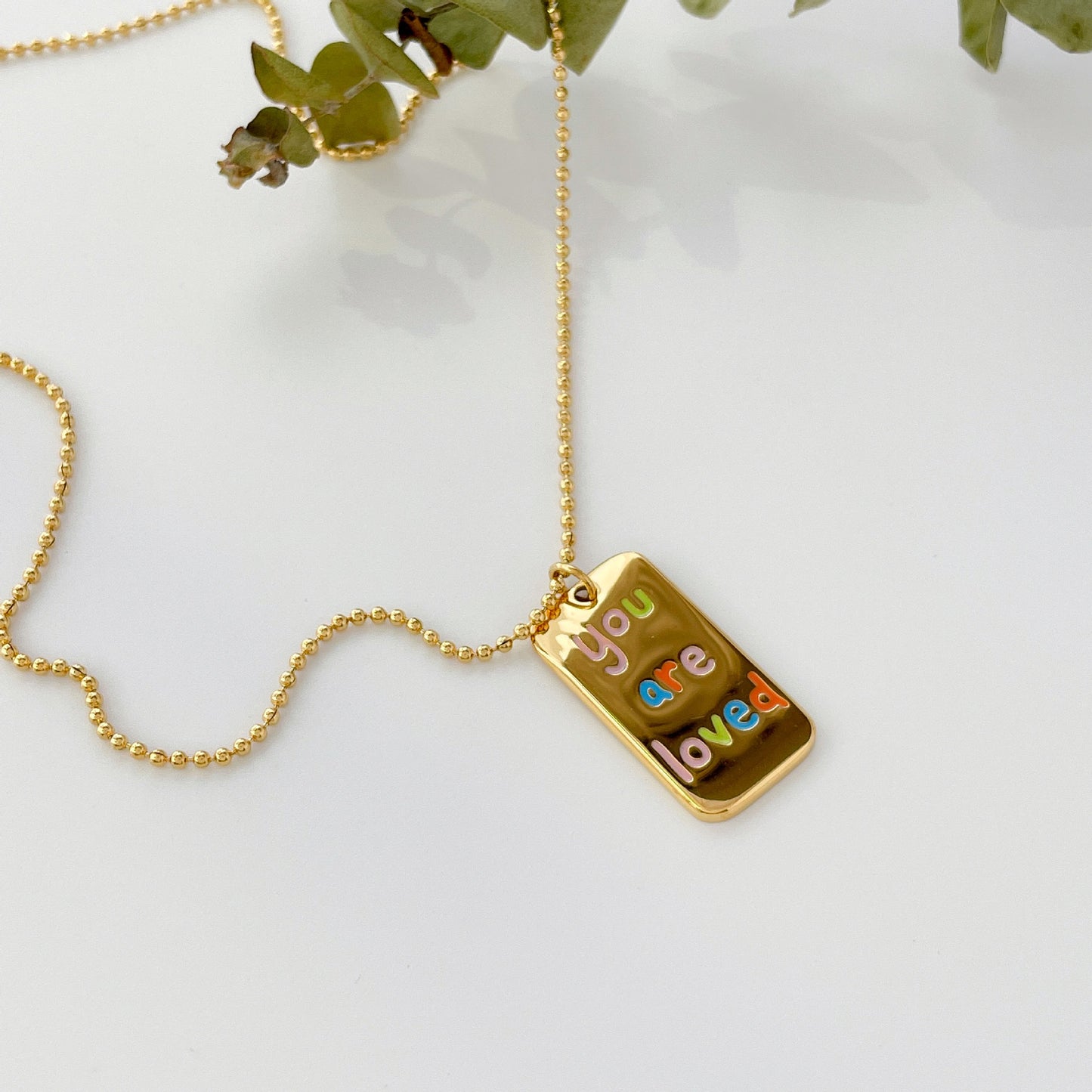 18K Gold Plated "You are Loved" Necklace