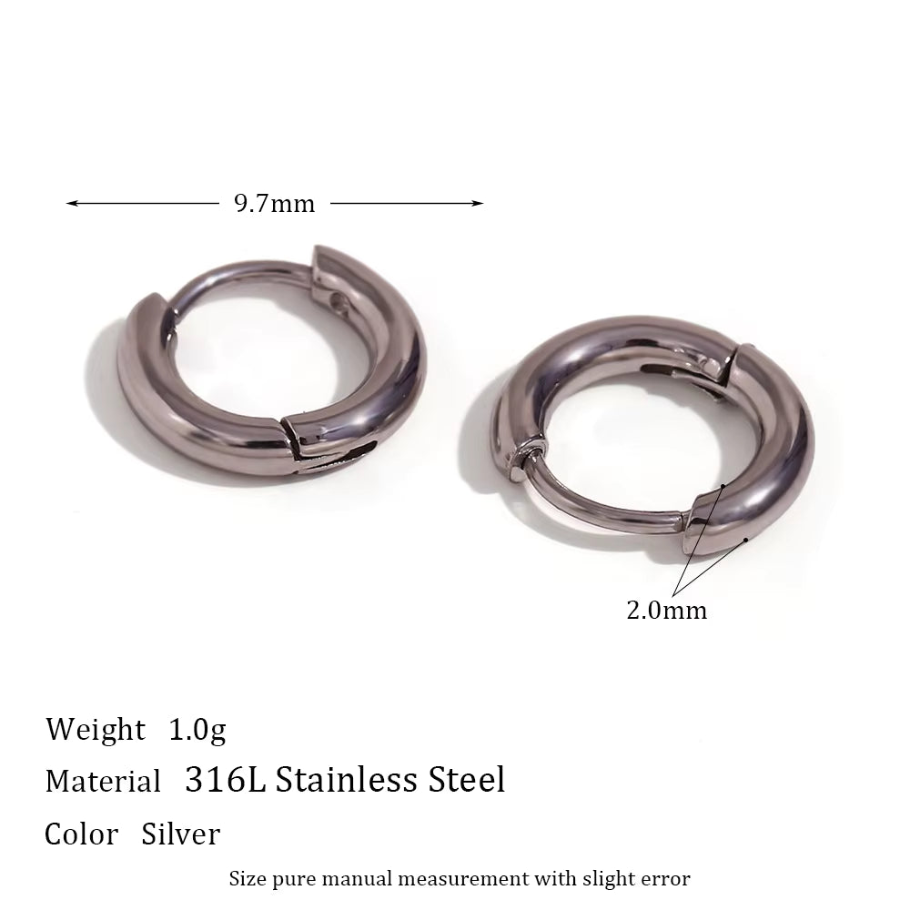 18K Gold Plated Tiny Sleeper Hoops